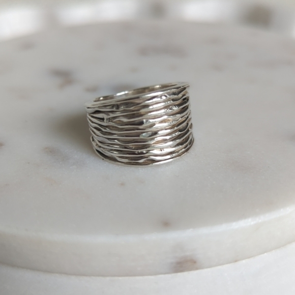 NWOT - Inspiranza Sterling Silver Crinkle Ring - Picture 1 of 5